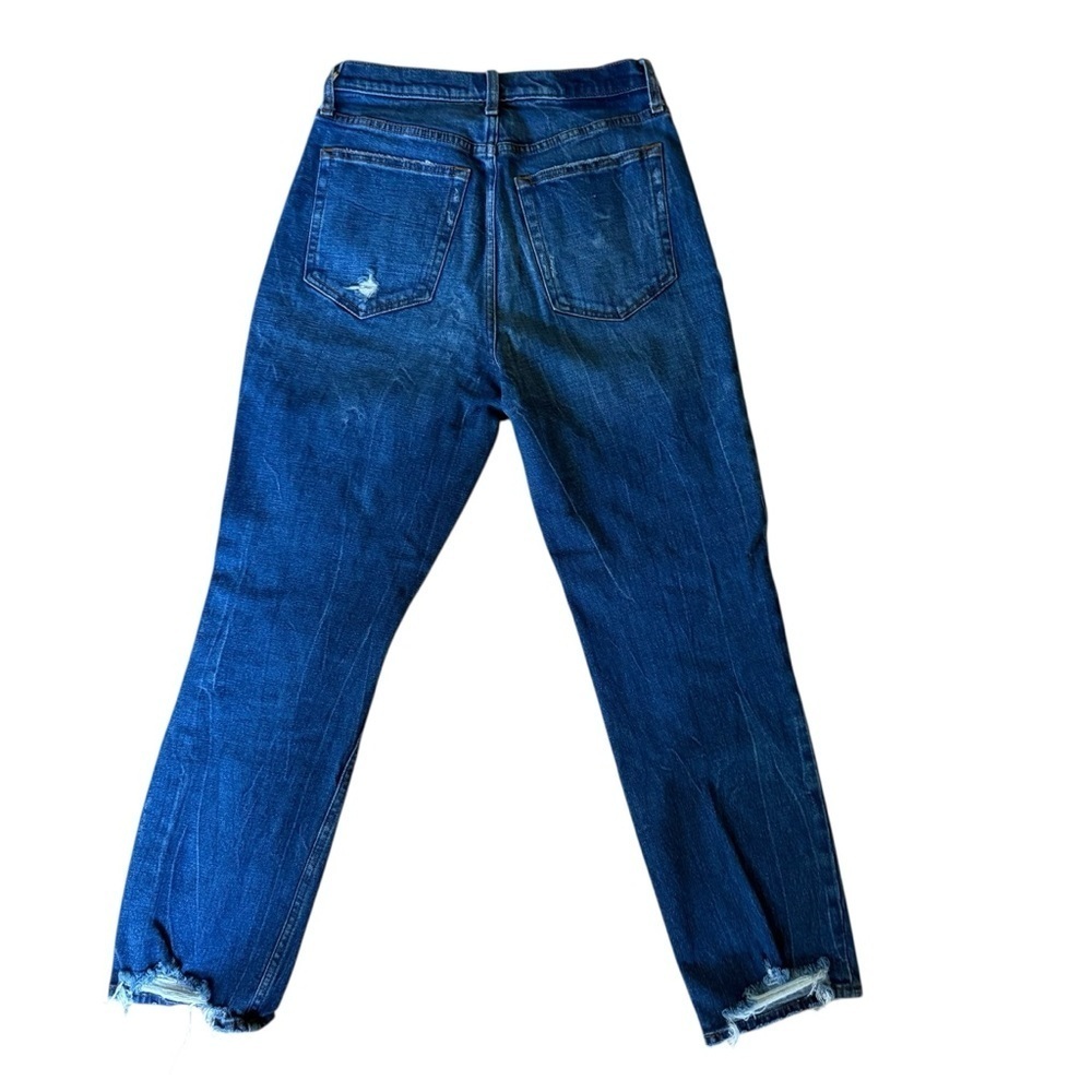 Abercrombie Curve Love Ultra High Rise Straight Jeans Women’s 28/6R distressed - Picture 5 of 10